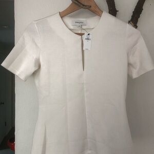 Banana Republic Ivory Short-Sleeve Blouse